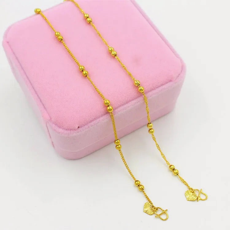 24K Ball Anklet