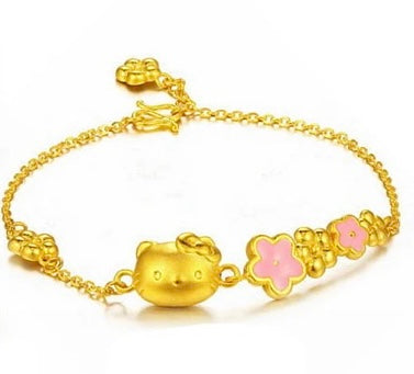 24K Hello Kitty Bracelet