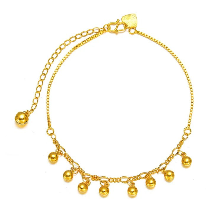 24K Bell Anklet