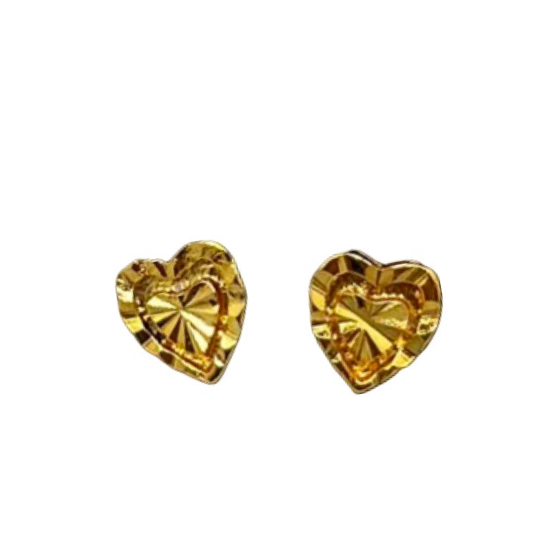 24K Heart Earrings